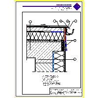 Atlas Sp. z o.o. - 5. TERRACE SYSTEM - 5.14 terrace above a room heated - the zone of the hood using the profile eave ATLAS 150 and zarynnową flashing dwg