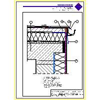 Atlas Sp. z o.o. - 5. TERRACE SYSTEM - 5.13 terrace above a room heated - the zone of the hood using the profile eave ATLAS 150 and zarynnową flashing dwg