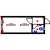 TOUAX sp. z o.o. - Sanitarny Kontener S1 - rzut dwg