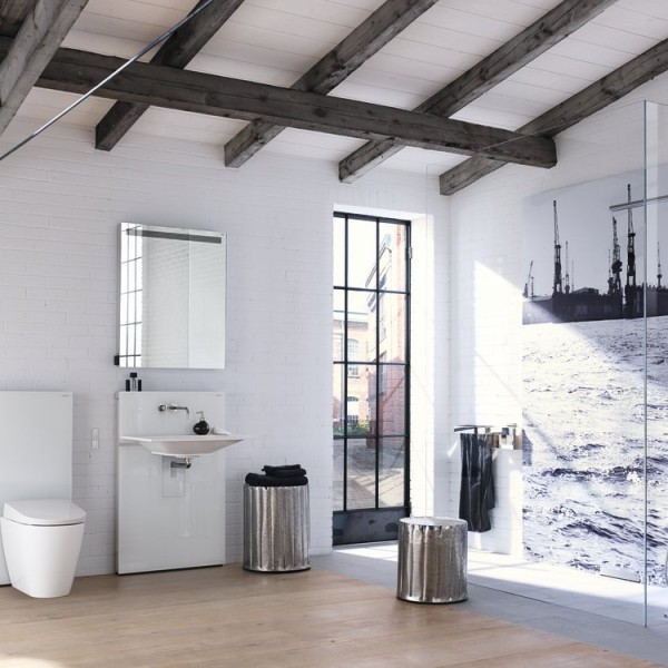 Geberit International AG - Cleaning toilets Geberit - Arrangement - Sela standing