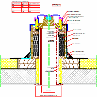 Roto Okna Dachowe Sp. z o.o. - Rama montażowa do dachu płaskiego - EBZEBRFLD-506 dwg