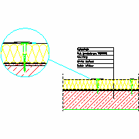 Balex Metal Sp. z o.o. - Therme thermal insulation of flat roofs - TH1. THERM insulation on the roof flat on a concrete base - single-layer layout. dwg