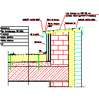 Balex Metal Sp. z o.o. - Therme thermal insulation of flat roofs - TH8. THERM insulation on the roof flat. Retail warming low parapet. dwg