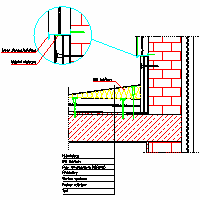 Balex Metal Sp. z o.o. - Therme thermal insulation of flat roofs - Th9. THERM insulation on the roof flat. Retail warming high parapet or the adjacent walls. dwg