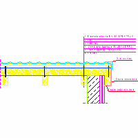 Balex Metal Sp. z o.o. - THERMANO termoizolacja dachów skośnych - 1.7.1. Termoizolacja nakrokwiowa. Detal okapu bocznego. Krokiew przy scianie. Wariant I. dwg