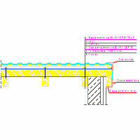 Balex Metal Sp. z o.o. - THERM insulation pitched roof - 1.7.2. Rafter insulation. Retail eaves side. Rafter at the wall. Option II. dwg