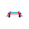 Roto Okna Dachowe Sp. z o.o. - System podwyższający Designo R4 PVC z blokiem WD 94x140 cm - widok z góry dwg