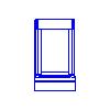 Roto Frank AG - The increasing Designo i8 PVC block WD 134x160 cm - Front view dwg