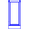 Roto Frank AG - The smoke exhaust WRA R5 wooden block WD 65x140 cm - Front view dwg