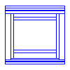 Roto Frank AG - Window facade R1 wood 93x113 cm - Front view dwg