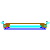 Roto Frank AG - Window facade R1 wood 93x113 cm - Plan view dwg