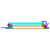 Roto Frank AG - Sunroof rotary R4 wood 74x140 cm - Side view dwg