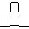 KAN Sp. z o.o. - Trójnik 18 x 12 x 18 - widok dwg