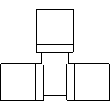 KAN Sp. z o.o. - Trójnik 14 x 14 x 14 - widok dwg