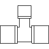 KAN Sp. z o.o. - Trójnik 25 x 18 x 25 - widok dwg