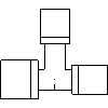 KAN Sp. z o.o. - Trójnik 18 x 12 x 12 - widok dwg