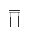 KAN Sp. z o.o. - Trójnik 18 x 18 x 18 - widok dwg