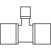 KAN Sp. z o.o. - Trójnik 32 x 14 x 32 - widok dwg