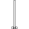 KAN Sp. z o.o. - Trójnik redukcyjny z rurą Cu fi15 18 x 14 L=300 - widok dwg