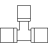 KAN Sp. z o.o. - Trójnik PPSU 14 x 12 x 14 - widok dwg