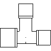 KAN Sp. z o.o. - Trójnik PPSU 32 x 25 x 25 - widok dwg