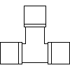 KAN Sp. z o.o. - Trójnik PPSU 25 x 25 x 25 - widok dwg