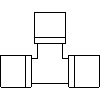 KAN Sp. z o.o. - Trójnik PPSU 18 x 18 x 18 - widok dwg