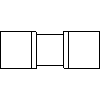 KAN Sp. z o.o. - Łącznik PPSU 25 x 25 - widok dwg