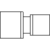 KAN Sp. z o.o. - Łącznik 32 x 25 - widok dwg