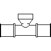 KAN-therm GmbH - Tee with GW 25 x 3-4 - View dwg