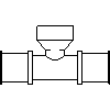 KAN-therm GmbH - Tee with GW 20 x 1-2 - View dwg