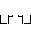 KAN-therm GmbH - Tee with GW 20 x 3-4 - View dwg