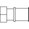 KAN Sp. z o.o. - Półśrubunek 25 x 3-4 - widok dwg