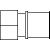 KAN Sp. z o.o. - Śrubunek zaprasowywany 32 x 1 - widok dwg