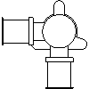 KAN Sp. z o.o. - Podejście kątowe z uszami do baterii 16 x 1-2 - widok dwg