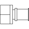 KAN-therm GmbH - Coupling PPSU with GW 16 x 1-2 - View dwg