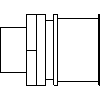 KAN-therm GmbH - Coupling with GZ 50 x 1 1-2 - View dwg