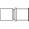 KAN-therm GmbH - The transition clip 25 x fi28 - View dwg