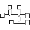 KAN Sp. z o.o. - Trójnik mijankowy 16 x 16 x 20 - widok dwg