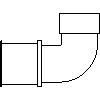 KAN-therm GmbH - Elbow 90 with GZ 32 x 1 - View dwg