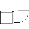 KAN-therm GmbH - Elbow 90 with GZ 25 x 3-4 - View dwg