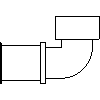 KAN-therm GmbH - Elbow 90 with GZ 25 x 1 - View dwg