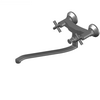 Armatura Kraków S.A. - Symetric bath faucet Basin Wall (348-710-00) - 3ds 3ds