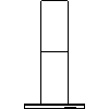 Falmec  - Eaves trim size 60 - Front view dwg