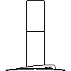 Falmec  - Eaves trim size 90 - Front view dwg