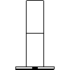 Falmec  - Eaves trim size 60 - Front view dwg