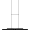 Falmec  - Eaves trim size 90 - Front view dwg