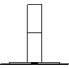 Falmec  - Eaves trim size 120 - Front view dwg