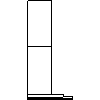 Falmec  - Eaves trim size 90 - Side view dwg