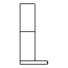 Falmec  - Eaves trim size 120 - Side view dwg